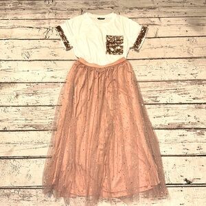 Shein shirt and skirt set